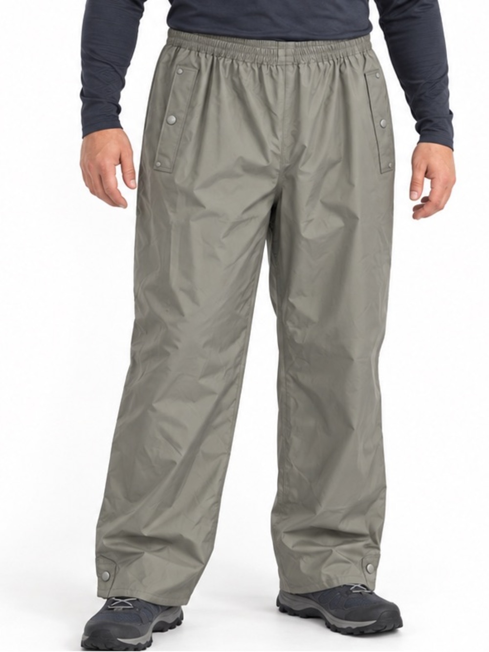 Columbia Rain Pants RM0120 Waterproof Side-Snap Sage Green Men’s XXL 2XL Flaw